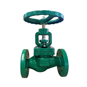 DIN J41T bellows globe valve with brass seat and 304 seat ductile iron globe valve 2 inch