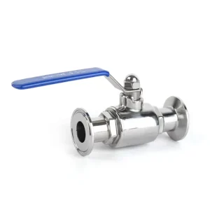 DIN SMS 3A Straight way Non Retention Clamped Sanitary Stainless Steel Ball Valve for Water Manual Operation High OEM Available