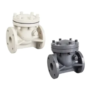 DIN Standard CPVC Swing Check Valve 1/2” 3/4” 1-8” DN150-DN300 Manual Water One Way Non Return Grey EPDM Sealing