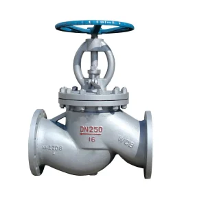 DIN Standard PN16 DN250 Stainless Steel Globe Valve Model for Water Oil Gas Applications