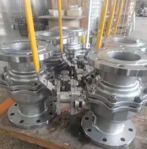 DIN Standard Stainless Steel Ball Valve with Direct Mounting Actuator