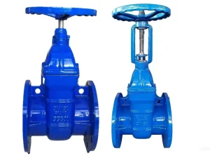 DIN3352 F4 Ductile Iron Water Flange Resilient Seated Non-rising Stem Manual Gate Valve
