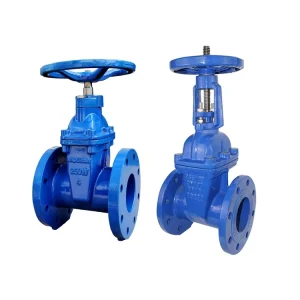 DIN3352 F4/F5 Cast Iron Flanged Resilient Seated Non Rising Stem Water Gate Valve