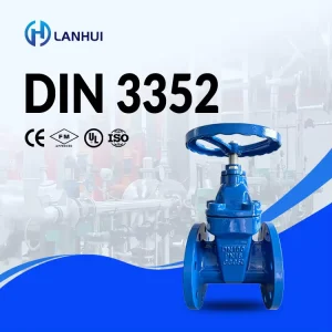 DIN3352 F4 Manual Non-Rising Stem Gate Valve DN80 PN16 GGG50 Resilient Seated Flange Connection for Water Supply Irrigation