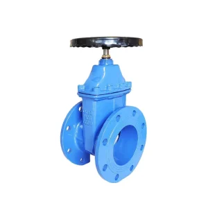 DIN3352 Valvula F4 Resilient Seated DN65 PN16 GGG50 Cast Iron Gate Valve with Handwheel Square Head