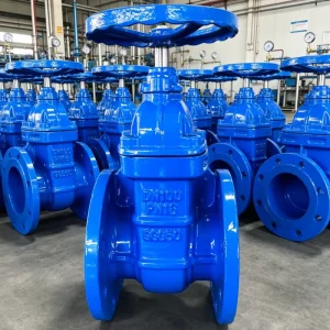 DINF4 German Standard Manual Water Concealed Rod Hard Seal Gate Valve Body GGG50 Model Z45T 10 16Q DN100