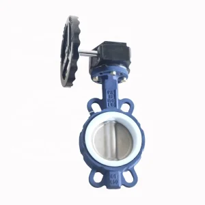 DKV Manual Industrial Butterfly Valve with Cast Iron Turbine DN200 Factory Price Butterfly Valve for Water