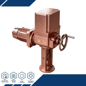 DKZ-410M DKZ-4100M Linear Motor Drive Electric Actuator ISO 5210 Flange Square Shaft for Power Plant