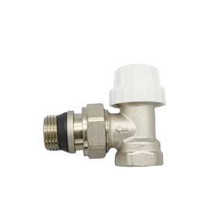 DN1 2′ Stainless Steel Brass Angle Type Thermostatic Radiator Valve for Underfloor Heat