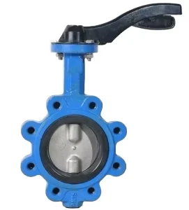 DN100 Ductile Iron Resilient Seat Control Butterfly Valves with Hand Lever