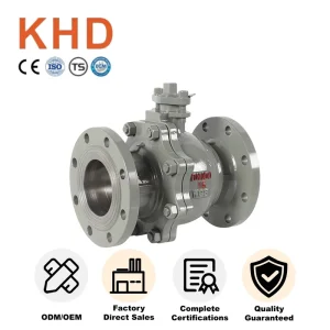 DN100 PN16 4 Inch Carbon Steel Manual Ball Valve Double Flange High Temperature 2 Way Flanged Ball Valve OEM