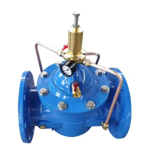 DN100 PN16 Ductile Iron Diaphragm Pressure Relief Valve 0.5-10 Bar WRAS Approved Solenoid Operated