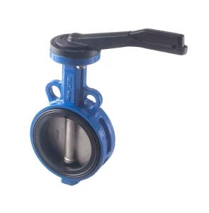 DN100 PN16 Manual Power EPDM Seat Butterfly Valve Handle Centerline Concentric Wafer Type