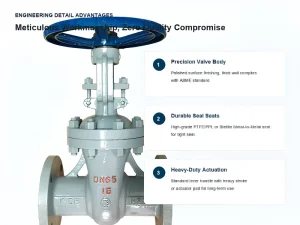 DN100 PN16 National Standard Carbon Steel Flange Manual Gate Valve WCB Body Water
