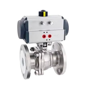 DN100 Pneumatic Forged SS304 Flange Cryogenic High Temperature Control Ball Valve 4 Inch for Water Oil Gas
