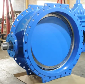 DN1200 PN10 Flanged Double Eccentric Butterfly Valve Made in China