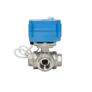 DN15 1/2” SS304 Mini Electric Ball Valve 24V 230V Motorized 2-Way Threaded Ball Valve for Water Gas Low Temp OEM Supported