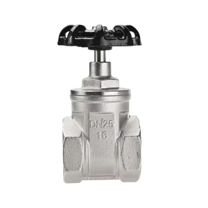 DN15-50 304 Stainless Steel Manual Gate Valve Two-Way Screwed 1″ & 2″ Sizes General Use OEM Customizable