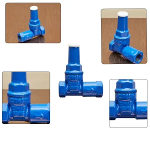 DN15-65 Pipeline Iron Thread Gate Valve Anti Backflow Lock Gate Valve