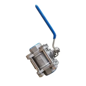 DN15 65 Three piece Gas Ball Valve Stainless Steel 304 201 3PC Handle Thread Ball Valve