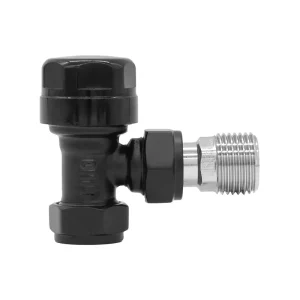 DN15 Anthracite Thermostatic Radiator Valve Angle TRV
