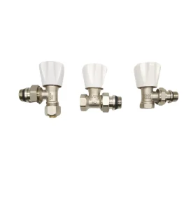 DN15 Brass Nickel Plating Angle Aluminum Plastic Manual Water Temperature Control Valve OEM Easy Installation Durable Floor