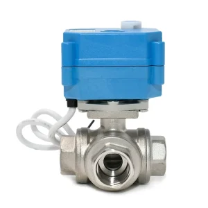 DN15 DC12v DC24v CWX 15N Stainless Steel 3 Way Motorized Valve for Efficient Fluid Control