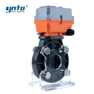 DN15-DN100 Custom Electric Butterfly Valves High Pressure EPDM Seal Industrial Use