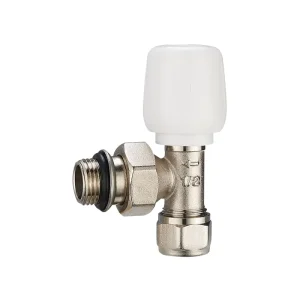 DN15-DN20 Brass Nickel-Plated Angle Temperature Control Radiator Valve