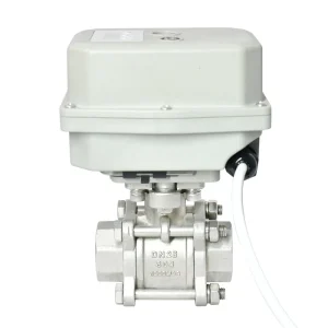 DN15 DN20 DN25 DN32 Electric Butterfly Ball Valve Tri Clamp Type for Pure Water Treatment Plants