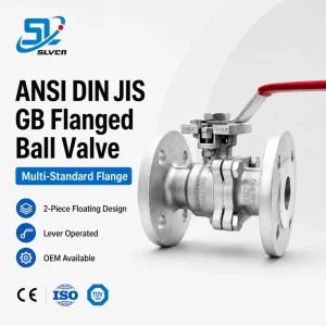 DN15 DN200 PN10 PN16 Stainless Steel WCB Body Manual Flanged Floating Ball Valve for Steam Chemical Fluid