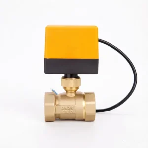 DN15 DN50 Electric Motorized Ball Valve 2 Way Brass Actuator Control Valve For HVAC Fan Coil And Industrial Automation