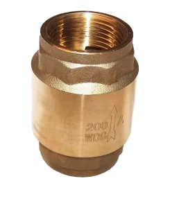DN15 Forged Brass Vertical Check Valve with NPT Thread Manual Power Non Return Valve for Water Oil and Gas for Water Use