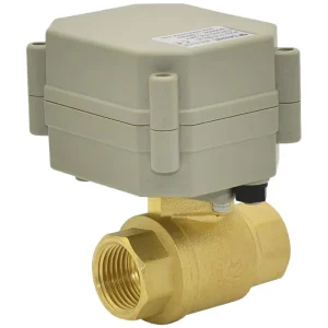 DN15 Motorized Brass Ball Valve 12V Electric Power Automatic Watering Customizable OEM Flow Control Device Straight Type Normal
