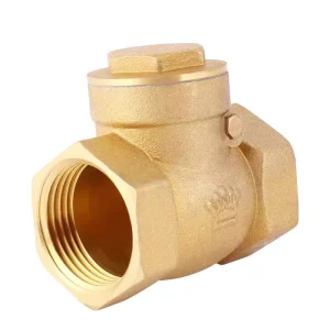 DN15 to DN100 Brass Horizontal Check Valve for Water Shutoff OEM Customizable with CNC Machining and 1PCS MOQ