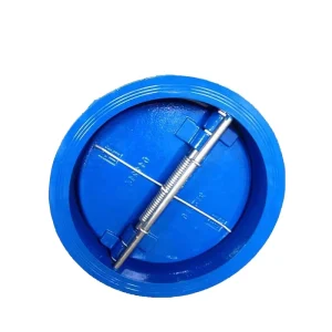 DN150 High Quality Ductile Iron Double Disc Manual Flap Metal Check Valve Nickel Plated