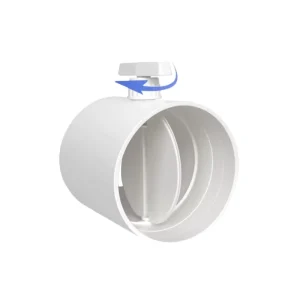 DN160mm DN200mm ABS Manual Pipe Damper Air Volume Control Valve for Ventilation Systems