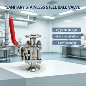 DN20 3/4 Inch 3PC Tri Clamp Ball Valve SS316L Stainless Steel Food Grade Sanitary Ball Valve for Dairy Beverage Pipeline