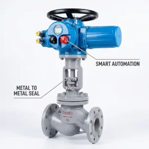 DN20 DN100 Carbon Steel Corrosion Resistant OEM Custom for Water Oil Industrial Pipeline Electric Flange Globe Valve