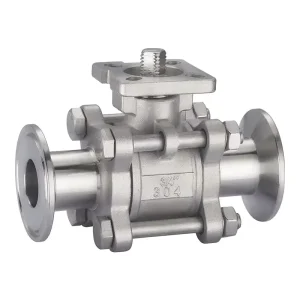DN20 Hydraulic Stainless Steel Platform Type SS 304 CF8M Water Air PN16 Pipe Ball Valve