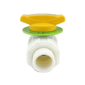 DN20 Manual CPVC V Ball Valve with FPM PTFE Valve Seat NPT Threaded for Water OEM Customizable
