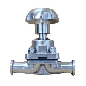DN20 Sanitary Hygienic Tri-Clamp Straight Manual Diaphragm Valve for Pharmaceutical Water Systems