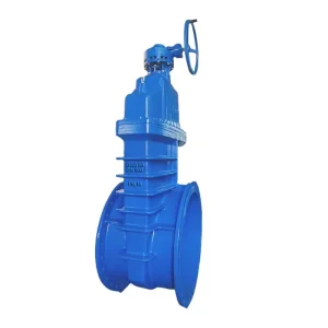 DN200 DN1200 Manual Gate Valve with Bevel Gear Operation Large Diameter Soft Seals for Water PN10 and PN16 Leak Proof Design