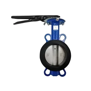 DN200 Ductile Iron Wafer Butterfly Valve with Lever PN16 for Water System