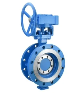 DN200 Manual Triple Offset Hard Seal Butterfly Valve Stainless Steel 304 316 High Pressure Resilient Seated Wafer Double Base