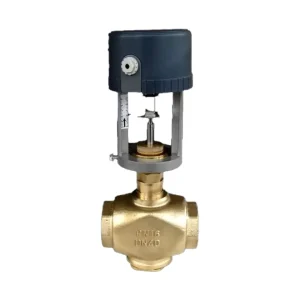 DN25 24V Electric Linear Actuator 2 Way Control Water Valve with Shutoff Structure OEM Customizable Zone Valve