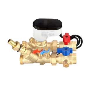 DN25 Brass FCU Valve Electric Actuator Water High Temperature Central Air Conditioning Control System High Dynamic Balance Flow