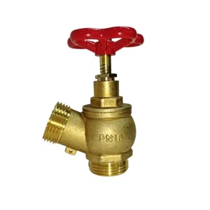 DN25 Brass Fire Hydrant Angle Threaded Valve PN16 for Firefighting Systems