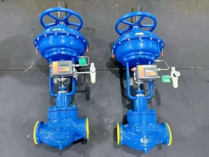 DN25 PN16 Flanged Angle Type Stainless Steel Control Valve for Pharmaceutical Industry