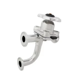 DN25 Sanitary Three-Way Elbow Aseptic Diaphragm Valve